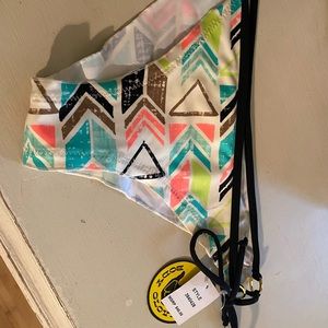 NWT rouche cheeky swim bottom